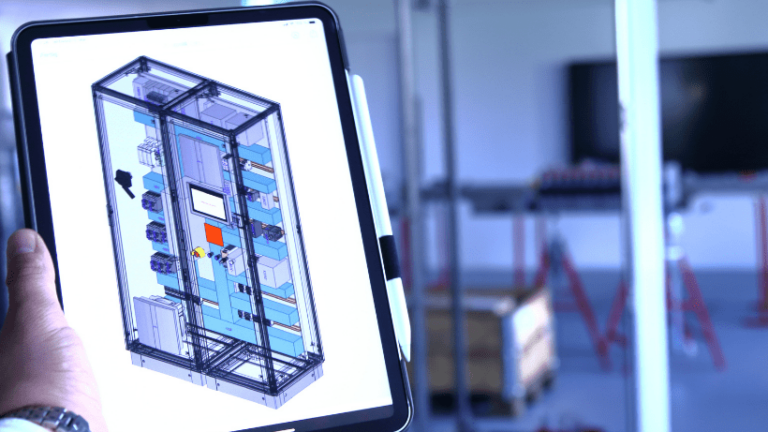 3D Modell eines Schaltschranks