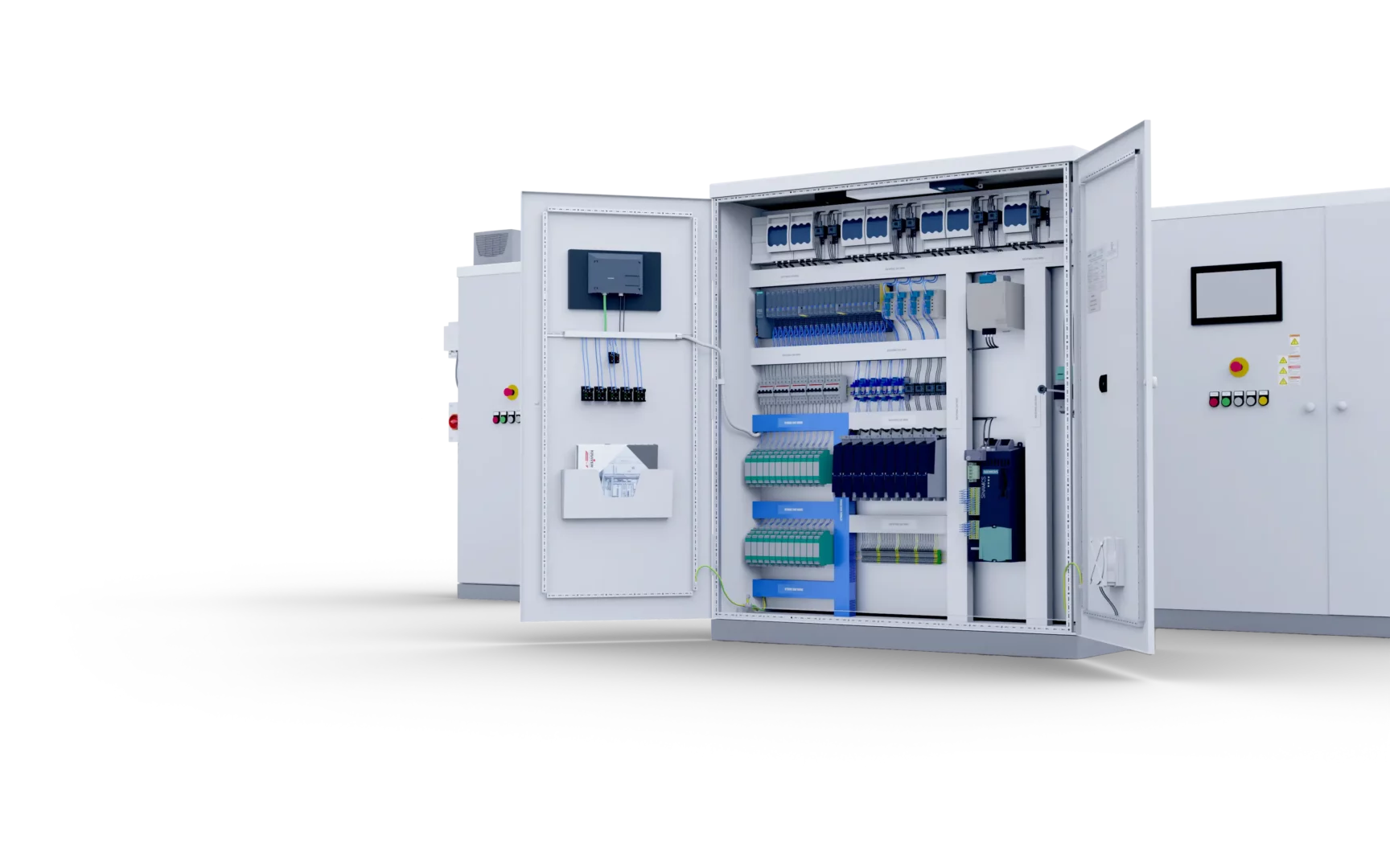 Etwas größer: Schaltschrank in 3D nach UL-Norm im Vergleich zu anderen 3D Modell eines Schaltschranks nach UL Norm