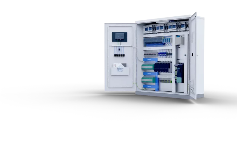 Elektronischer Steuerungskasten für industrielle Automatisierung.